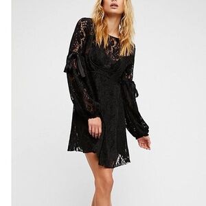 Free People Ruby Crochet mini dress